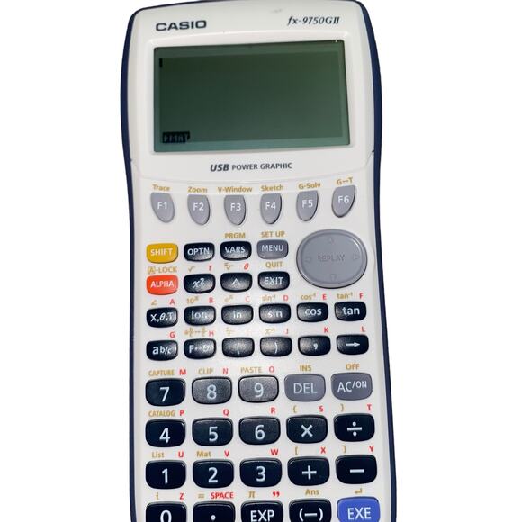 Casio FX-9750GII Graphing Calculator USB Power Graphic Tested Working - Picture 5 of 6